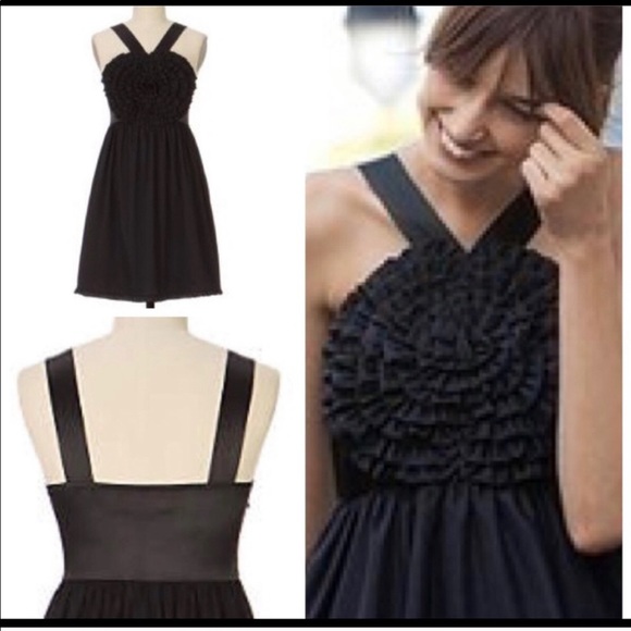 Anthropologie Dresses & Skirts - Anthropologie black flower dress